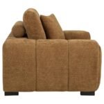 OCTAVIA UPHOLSTERED TRACK ARM ACCENT CHAIR AMBER - Image 6