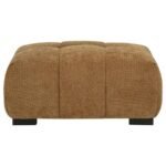 OCTAVIA UPHOLSTERED RECTANGULAR OTTOMAN AMBER - Image 3