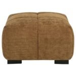 OCTAVIA UPHOLSTERED RECTANGULAR OTTOMAN AMBER - Image 4