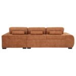 OCTAVIA UPHOLSTERED SECTIONAL CHAISE SOFA ORANGE - Image 5