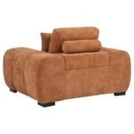 OCTAVIA UPHOLSTERED TRACK ARM ACCENT CHAIR ORANGE - Image 4