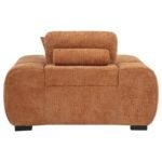 OCTAVIA UPHOLSTERED TRACK ARM ACCENT CHAIR ORANGE - Image 5