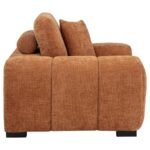 OCTAVIA UPHOLSTERED TRACK ARM ACCENT CHAIR ORANGE - Image 6