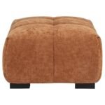 OCTAVIA UPHOLSTERED RECTANGULAR OTTOMAN ORANGE - Image 4