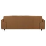 BUXTON TOP GRAIN LEATHER UPHOLSTERED SOFA ORANGE - Image 7