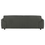 BUXTON TOP GRAIN LEATHER UPHOLSTERED SOFA GRAPHITE - Image 7