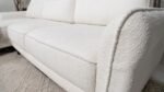 CASPIAN UPHOLSTERED CURVED ARM CHAISE SECTIONAL SOFA WHITE - Image 14
