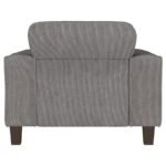DEERHURST UPHOLSTERED TRACK ARM TUFTED ACCENT CHAIR CHARCOAL - Image 7
