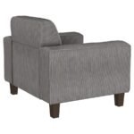 DEERHURST UPHOLSTERED TRACK ARM TUFTED ACCENT CHAIR CHARCOAL - Image 8