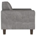 DEERHURST UPHOLSTERED TRACK ARM TUFTED ACCENT CHAIR CHARCOAL - Image 9