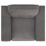 DEERHURST UPHOLSTERED TRACK ARM TUFTED ACCENT CHAIR CHARCOAL - Image 10