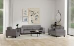 DEERHURST UPHOLSTERED TRACK ARM TUFTED ACCENT CHAIR CHARCOAL - Image 15