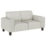DEERHURST 3-PIECE UPHOLSTERED TRACK ARM SOFA SET GREIGE - Image 7