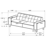 DEERHURST 3-PIECE UPHOLSTERED TRACK ARM SOFA SET GREIGE - Image 18