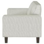 DEERHURST UPHOLSTERED TRACK ARM TUFTED SOFA GREIGE - Image 5