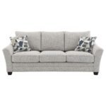 TOMKINS 3-PIECE BOUCLE UPHOLSTERED SOFA SET LIGHT GREY - Image 4