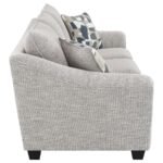 TOMKINS 3-PIECE BOUCLE UPHOLSTERED SOFA SET LIGHT GREY - Image 6