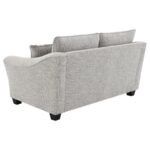 TOMKINS 3-PIECE BOUCLE UPHOLSTERED SOFA SET LIGHT GREY - Image 9