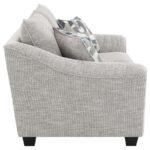 TOMKINS 3-PIECE BOUCLE UPHOLSTERED SOFA SET LIGHT GREY - Image 10