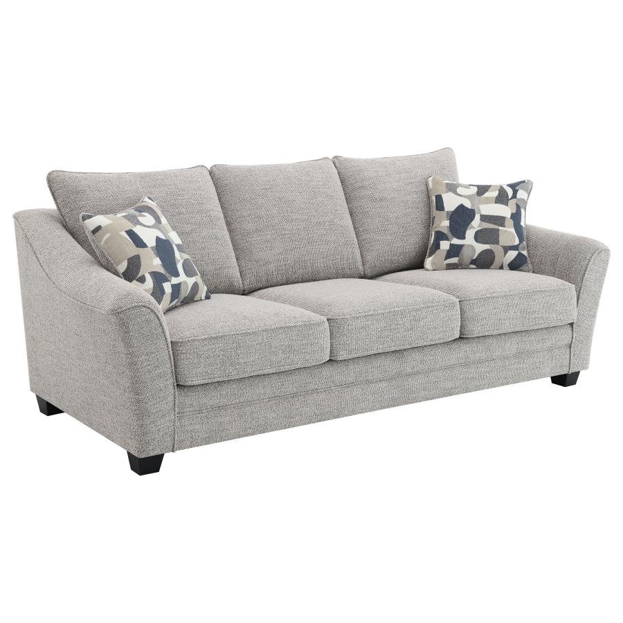 509671_02x900.jpg TOMKINS BOUCLE UPHOLSTERED SOFA LIGHT GREY - Image 1