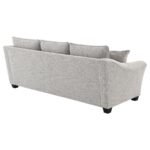 TOMKINS BOUCLE UPHOLSTERED SOFA LIGHT GREY - Image 7