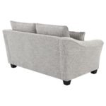 TOMKINS BOUCLE UPHOLSTERED LOVESEAT LIGHT GREY - Image 7