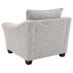 TOMKINS BOUCLE UPHOLSTERED CHAIR LIGHT GREY - Image 6