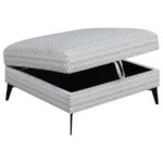 CLINT SQUARE UPHOLSTERED TUFTED STORAGE OTTOMAN ALOE - Image 3