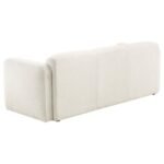 DORSET 3-PIECE UPHOLSTERED ROUND TRACK ARM SOFA SET WHITE - Image 5