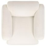 DORSET 3-PIECE UPHOLSTERED ROUND TRACK ARM SOFA SET WHITE - Image 14