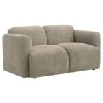 DORSET 3-PIECE UPHOLSTERED ROUND TRACK ARM SOFA SET BROWN - Image 7