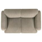 DORSET 3-PIECE UPHOLSTERED ROUND TRACK ARM SOFA SET BROWN - Image 10