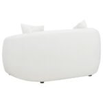 ISABELLA FAUX SHEEPSKIN UPHOLSTERED LOVESEAT NATURAL - Image 6
