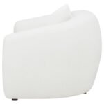 ISABELLA FAUX SHEEPSKIN UPHOLSTERED ACCENT CHAIR NATURAL - Image 5