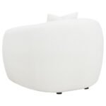 ISABELLA FAUX SHEEPSKIN UPHOLSTERED ACCENT CHAIR NATURAL - Image 6
