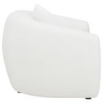 ISABELLA FAUX SHEEPSKIN UPHOLSTERED ACCENT CHAIR NATURAL - Image 8