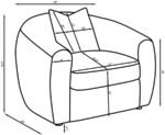 ISABELLA FAUX SHEEPSKIN UPHOLSTERED ACCENT CHAIR NATURAL - Image 10