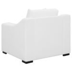ASHLYN 3-PIECE UPHOLSTERED SLOPED ARM SOFA SET WHITE - Image 11