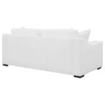 ASHLYN UPHOLSTERED SLOPED ARM SOFA WHITE - Image 7