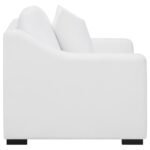 ASHLYN UPHOLSTERED SLOPED ARM ACCENT CHAIR WHITE - Image 8
