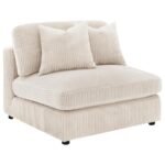BLAINE UPHOLSTERED ARMLESS CHAIR SAND