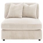 BLAINE UPHOLSTERED REVERSIBLE CHAISE SECTIONAL SOFA SAND - Image 12