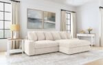 BLAINE UPHOLSTERED REVERSIBLE CHAISE SECTIONAL SOFA SAND - Image 2