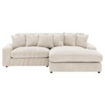BLAINE UPHOLSTERED REVERSIBLE CHAISE SECTIONAL SOFA SAND - Image 3