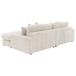 BLAINE UPHOLSTERED REVERSIBLE CHAISE SECTIONAL SOFA SAND - Image 5