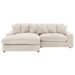 BLAINE UPHOLSTERED REVERSIBLE CHAISE SECTIONAL SOFA SAND - Image 8