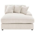 BLAINE UPHOLSTERED REVERSIBLE CHAISE SECTIONAL SOFA SAND - Image 11