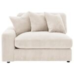 BLAINE UPHOLSTERED REVERSIBLE CHAISE SECTIONAL SOFA SAND - Image 15