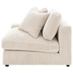 BLAINE UPHOLSTERED REVERSIBLE CHAISE SECTIONAL SOFA SAND - Image 16