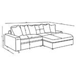 BLAINE UPHOLSTERED REVERSIBLE CHAISE SECTIONAL SOFA SAND - Image 19